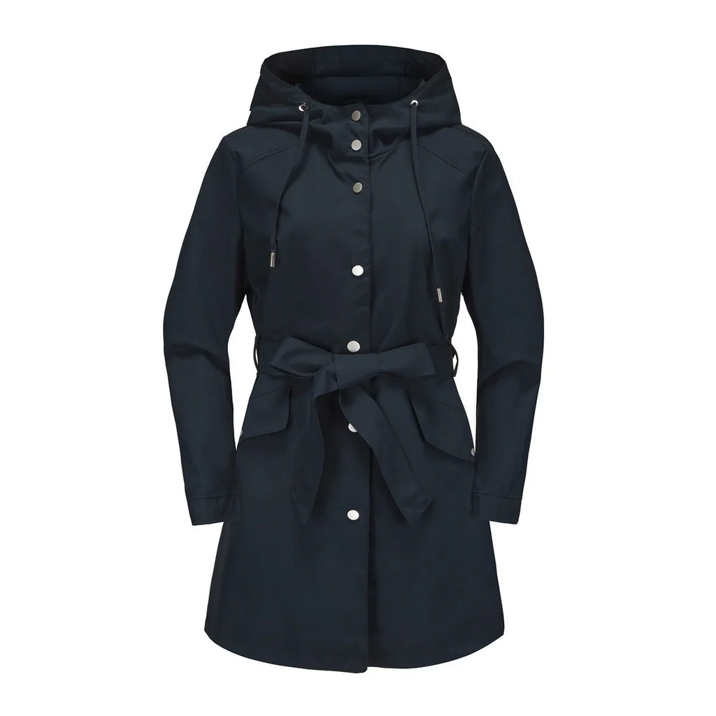 Spring And Autumn New Hooded Waterproof Coat Containing Belt Thin - VAleG