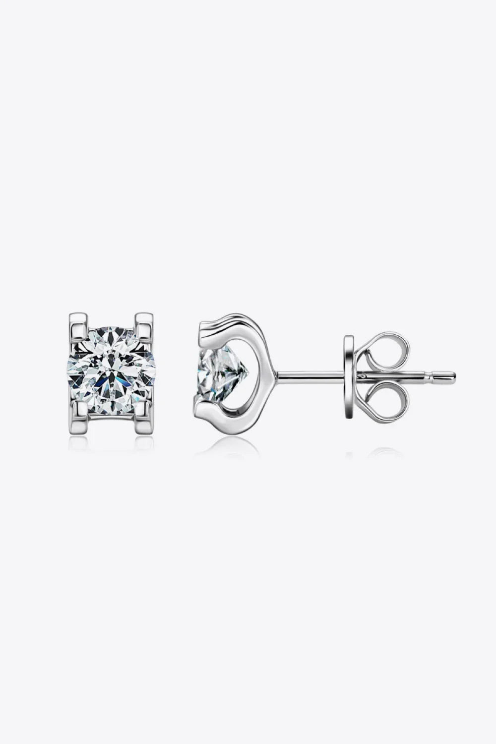 Moissanite 925 Sterling Silver Stud Earrings - VAleG