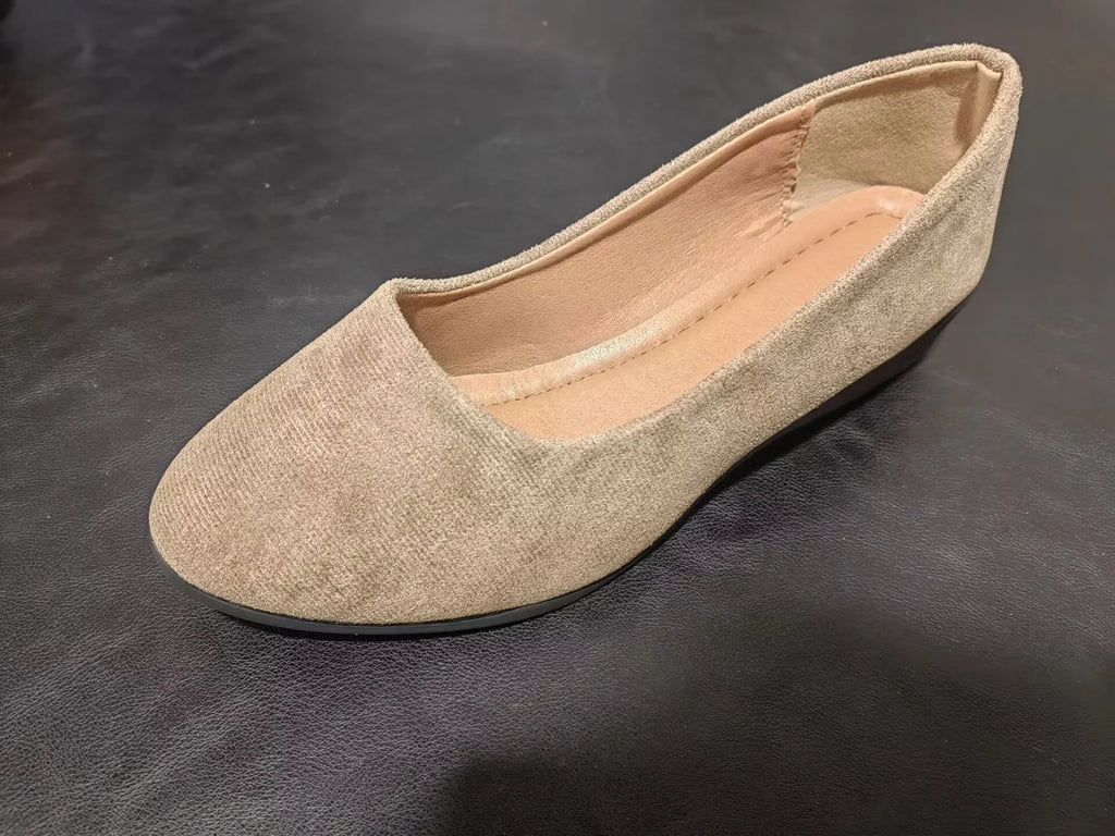 Spring New Pointed Toe Women's Plus Size Shallow Mouth Wedge Pumps Doug Shoes Sports Casual - VAleG