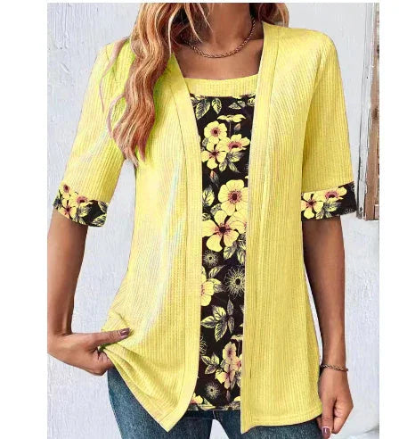 Women's Hollow-out Sleeves Cotton And Linen Buckle-free Cardigan Coat - VAleG