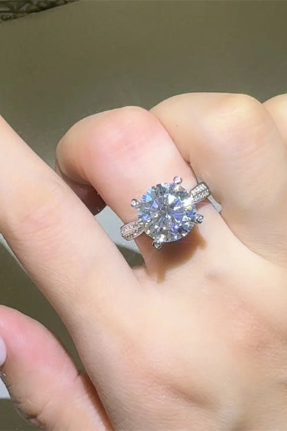 5 Carat Moissanite 925 Sterling Silver Ring - VAleG