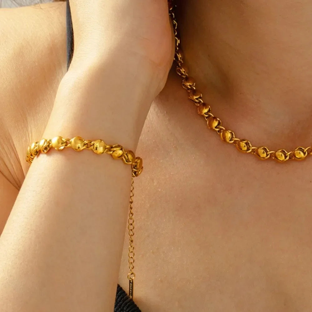 18K Gold-Plated Titanium Steel Bracelet - VAleG