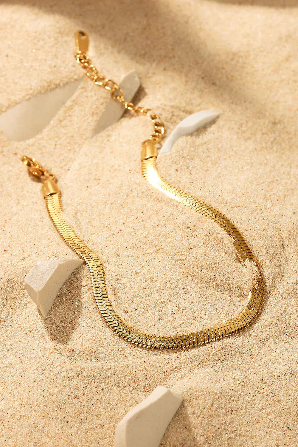 Herringbone Chain Stainless Steel Bracelet - VAleG