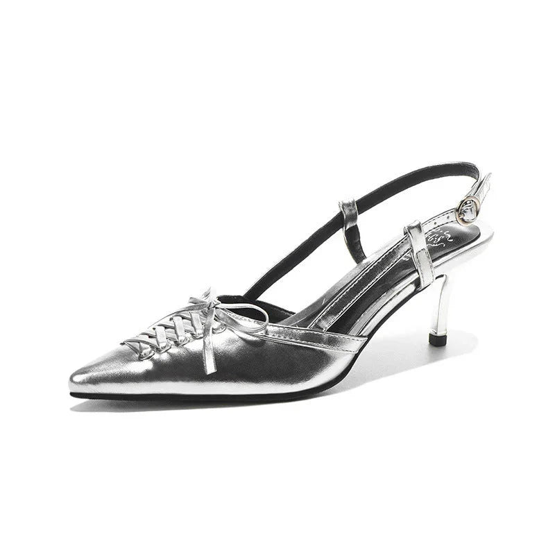 Rivet Closed Toe High Heels Women - VAleG