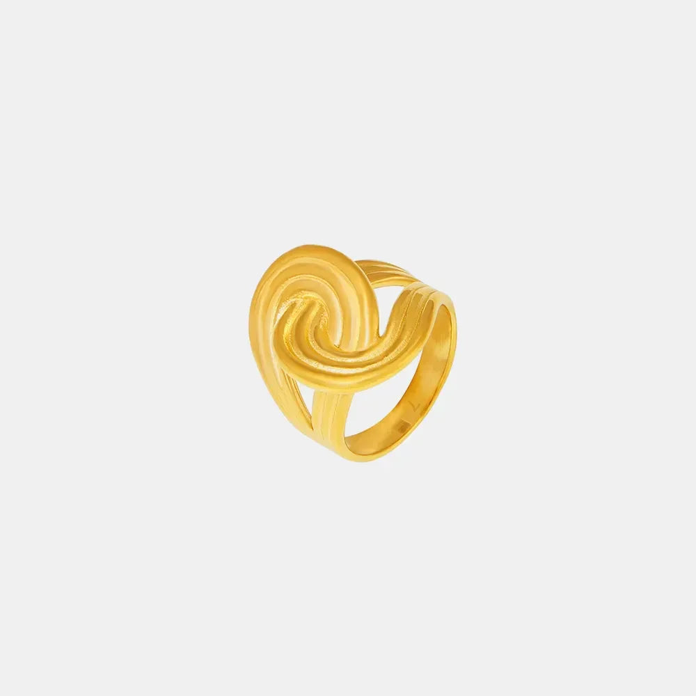 18K Gold-Plated Twisted Ring - VAleG