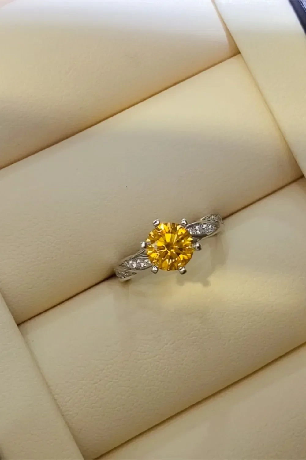 2 Carat Moissanite 925 Sterling Silver Ring - VAleG