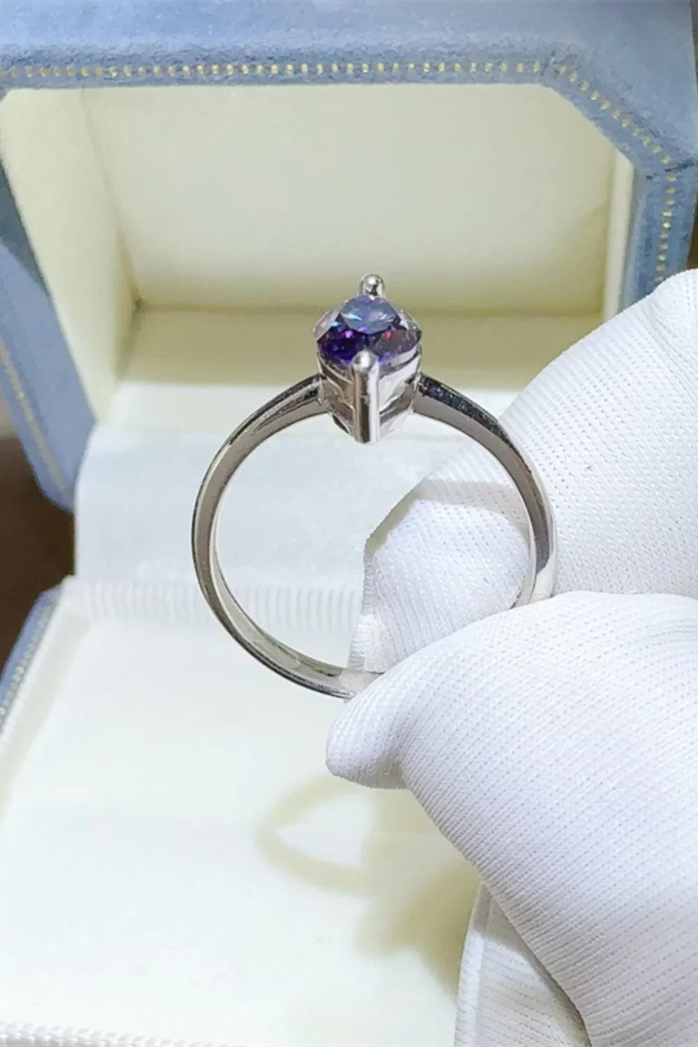 2 Carat Moissanite 925 Sterling Silver Ring - VAleG