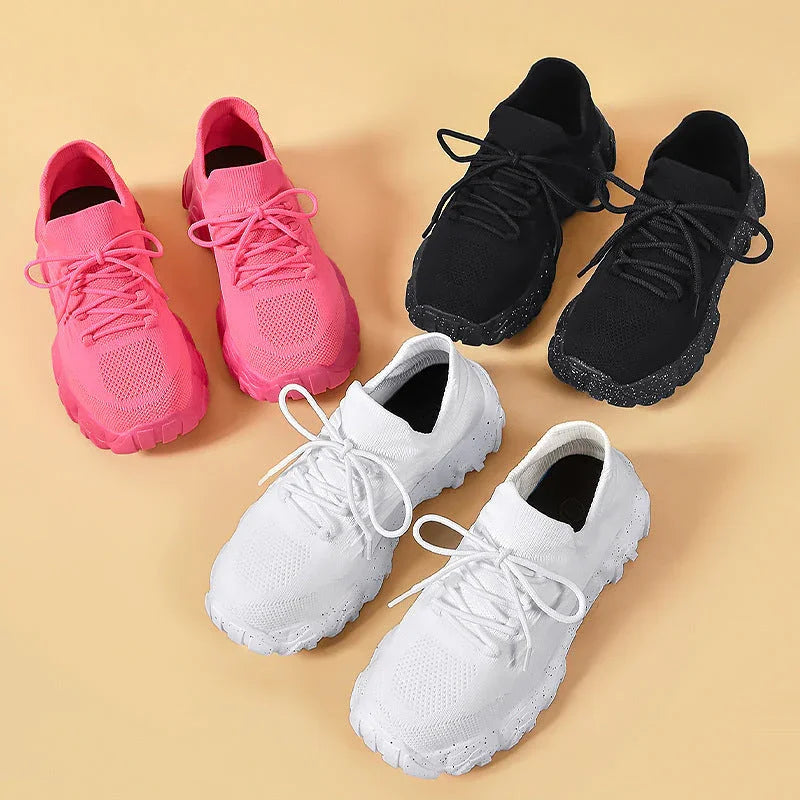 Women's Lace-up Flying Woven Shoes Fashion Trend - VAleG