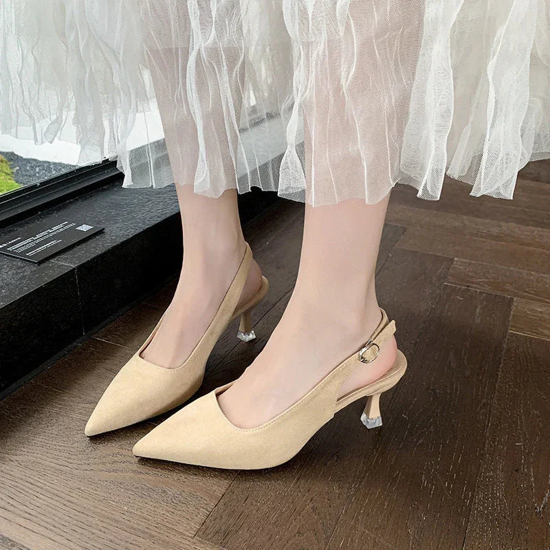 Spring And Summer Stiletto Heel Pointed High Heels - VAleG