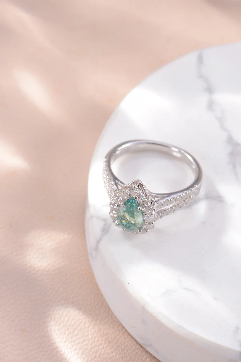 1 Carat Moissanite 925 Sterling Silver Ring - VAleG