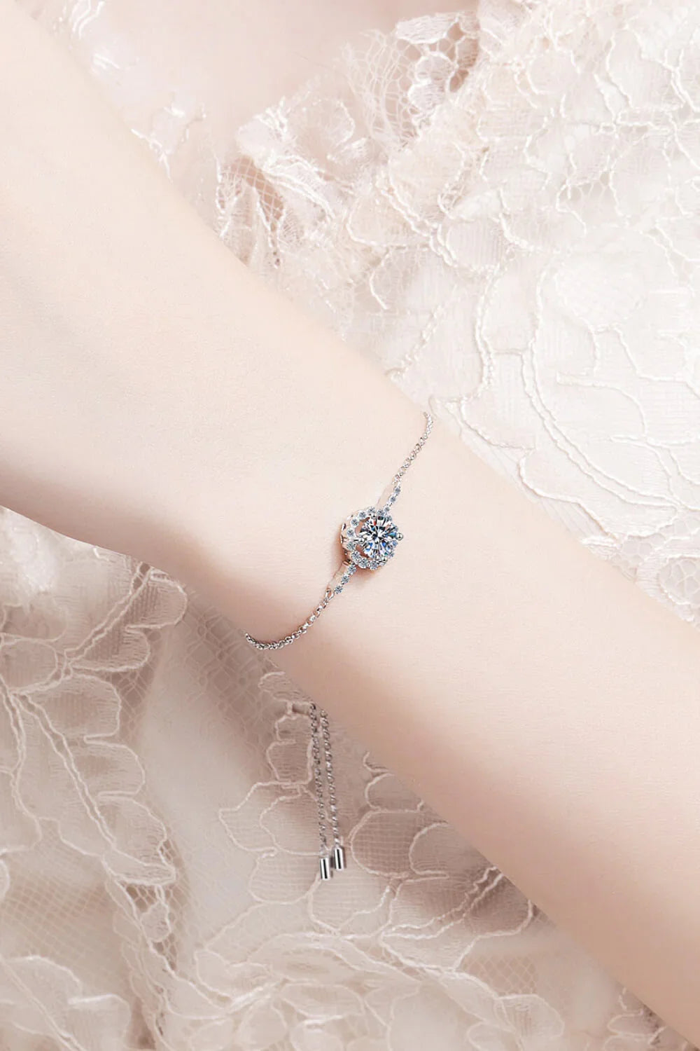 1 Carat Moissanite Chain Bracelet - VAleG