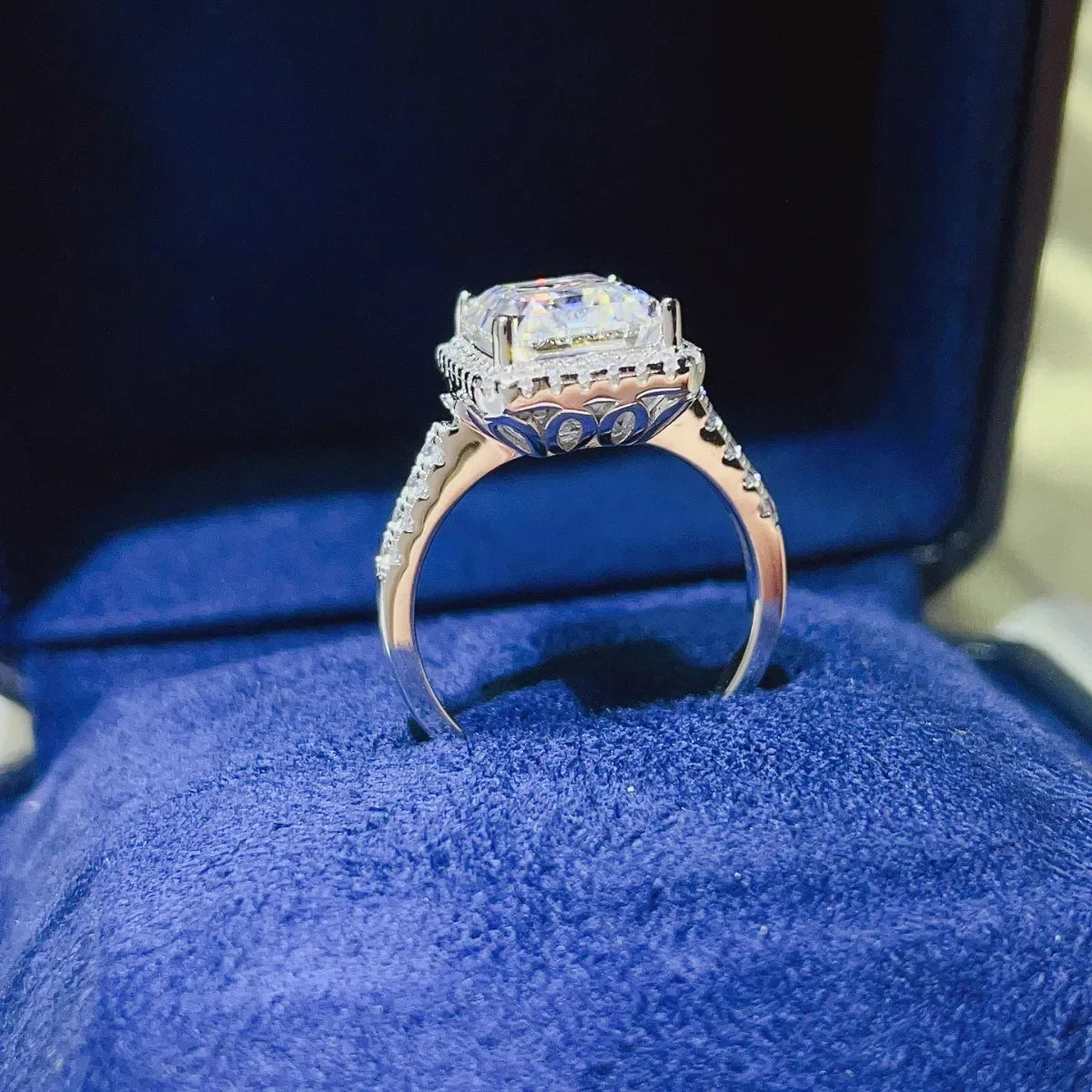 5 Carat Moissanite 925 Sterling Silver Ring - VAleG