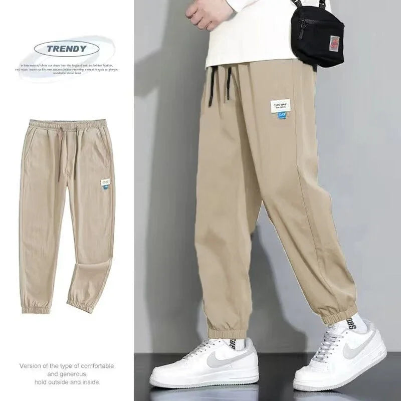 Draping Ice Silk Men's Sports Casual Pants - VAleG