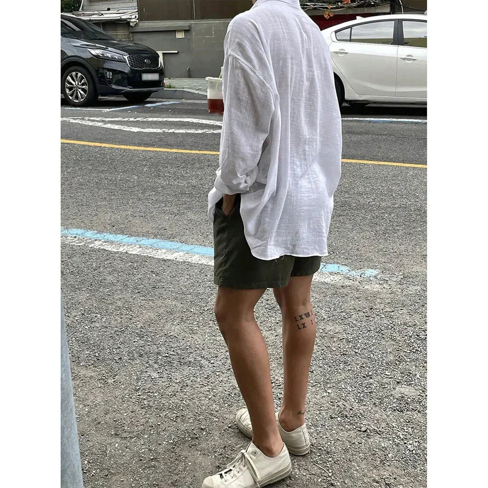 Korean Style Breathable Long Sleeves Shirt - VAleG