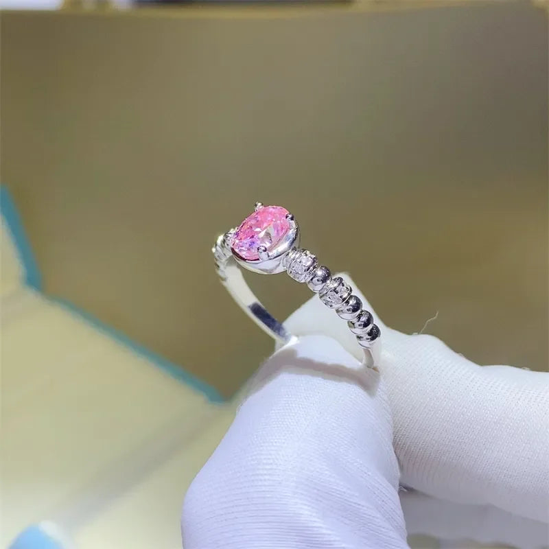 1 Carat Moissanite 925 Sterling Silver Ring - VAleG