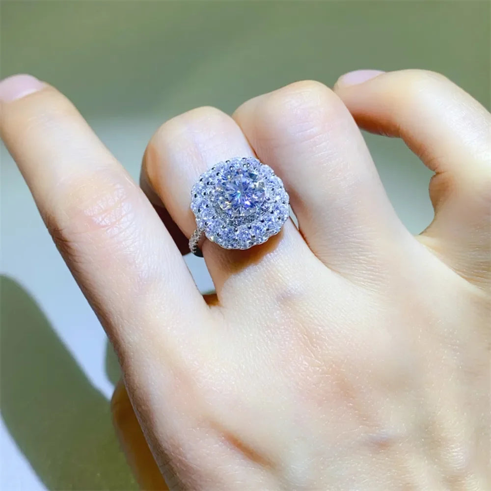 2 Carat Moissanite 925 Sterling Silver Ring - VAleG