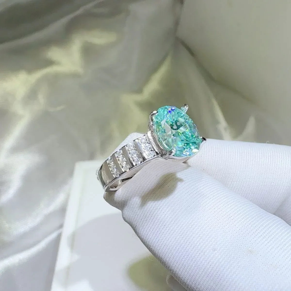 2 Carat Moissanite 925 Sterling Silver Ring - VAleG