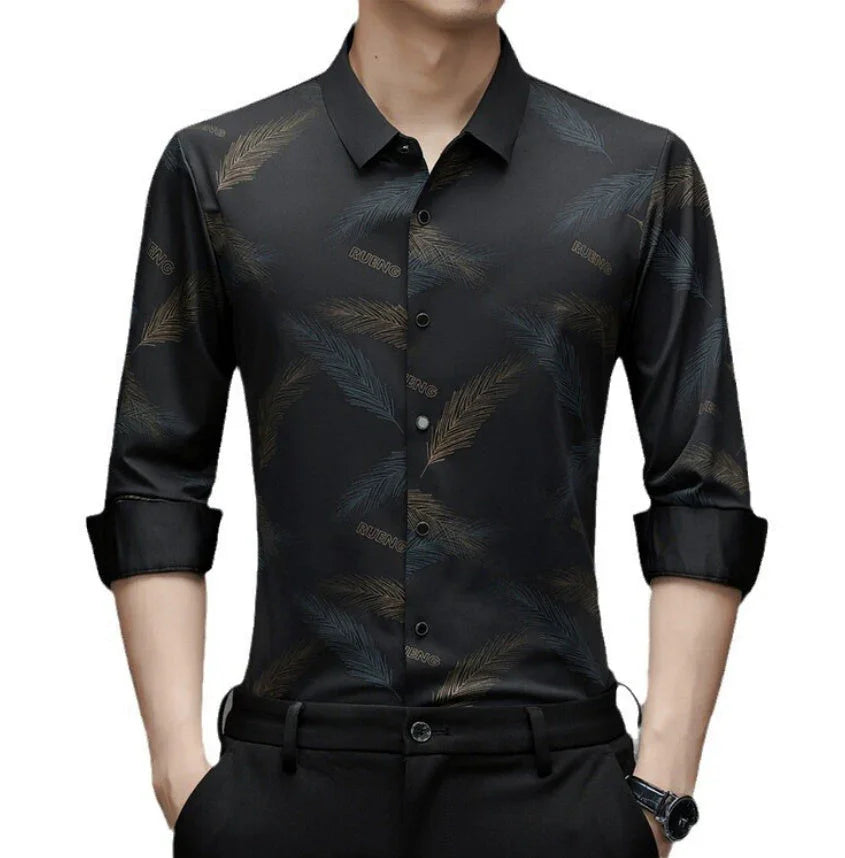 Long Sleeve Shirt Men's Trendy Non-ironing - VAleG