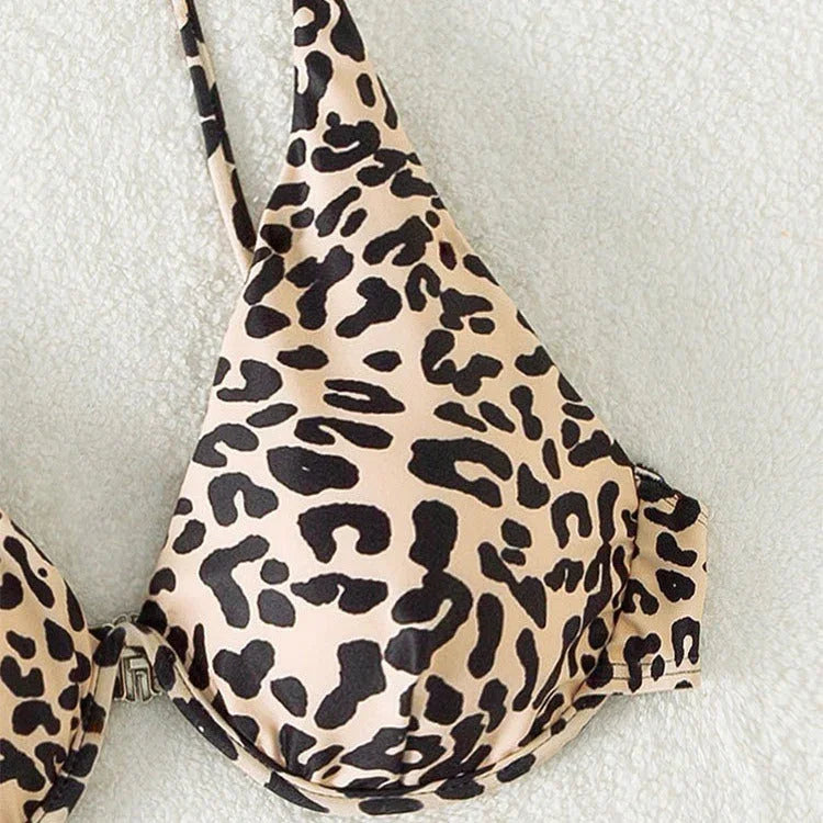 Women's Seperated Swimwear Beach Leopard Print - VAleG