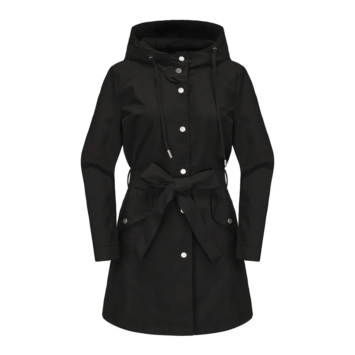 Spring And Autumn New Hooded Waterproof Coat Containing Belt Thin - VAleG