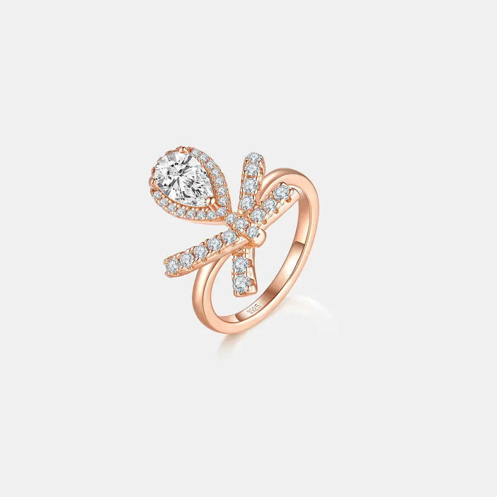 1 Carat Moissanite Zircon 925 Sterling Silver Ring - VAleG