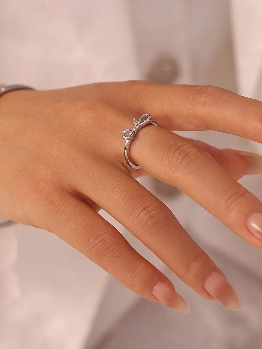 Stainless Steel Bow Ring - VAleG