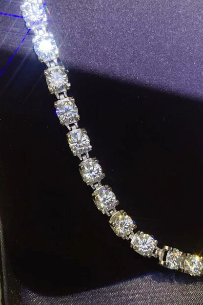 10 Carat Moissanite Platinum-Plated Bracelet - VAleG