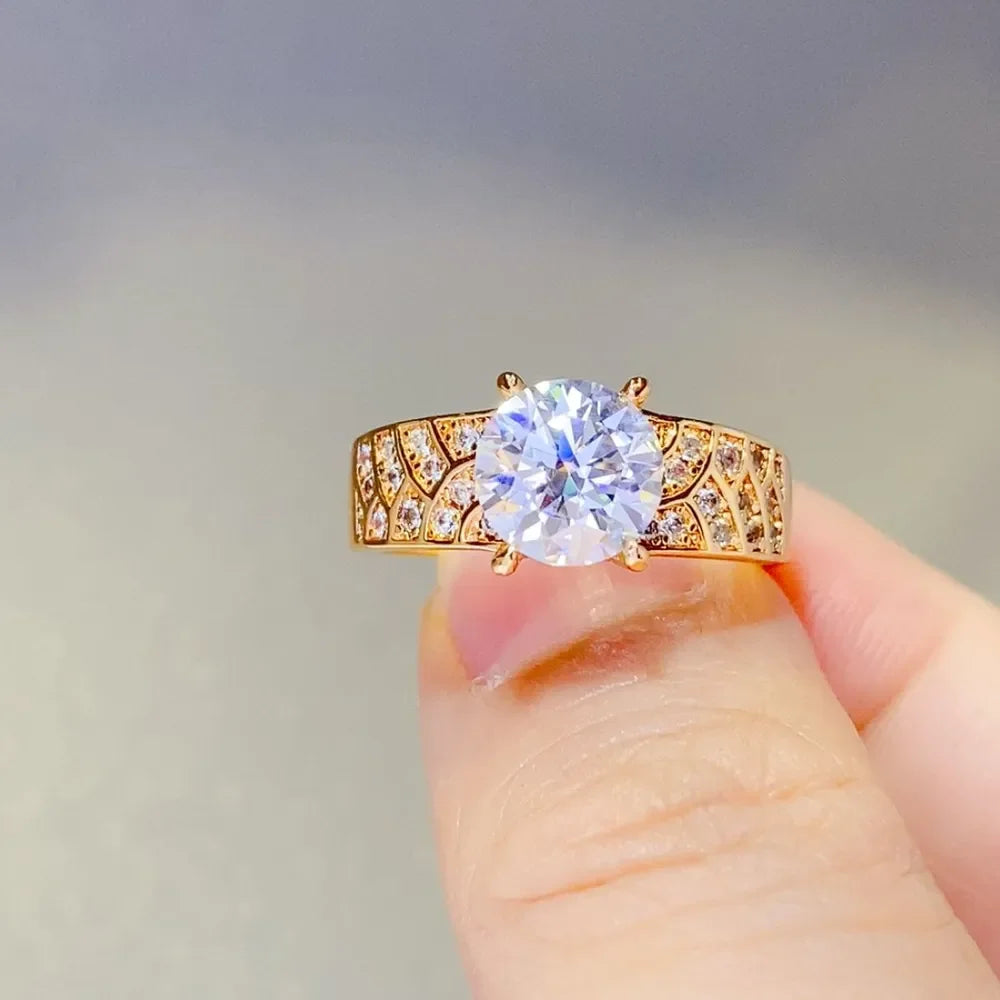 1.5 Carat 925 Sterling Silver Moissanite Ring - VAleG