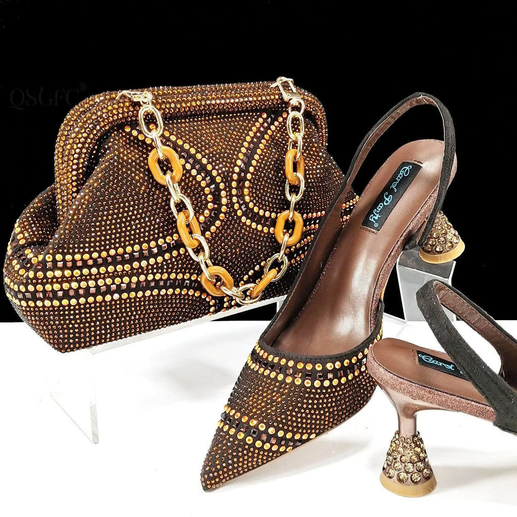 Pointed Toe Women's Shoes And Bags Suit Low-cut - VAleG