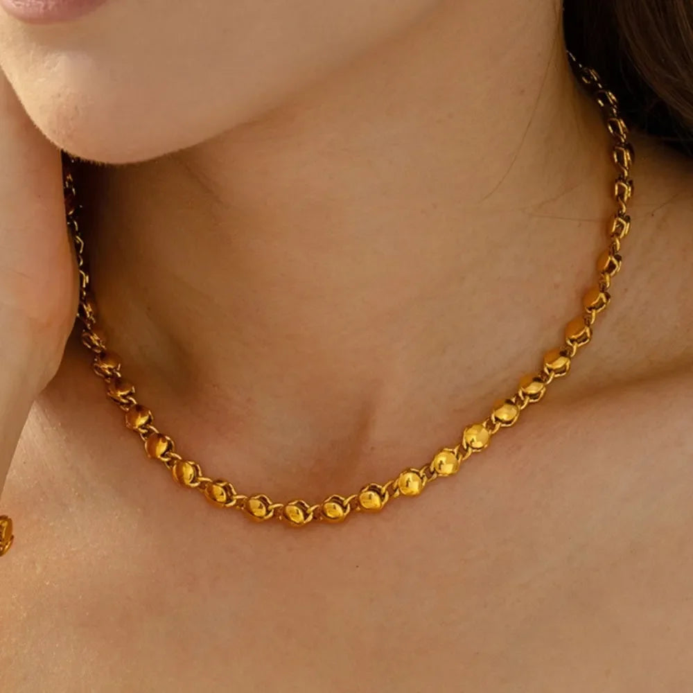 18K Gold-Plated Copper Necklace - VAleG