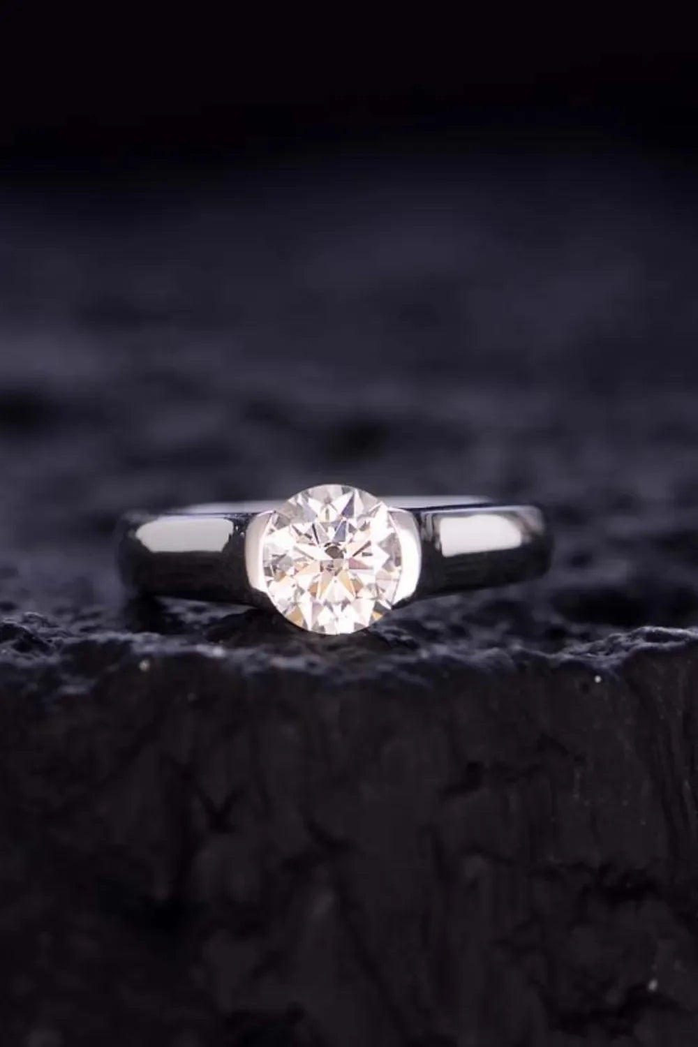 1.5 Carat Moissanite 925 Sterling Silver Ring - VAleG