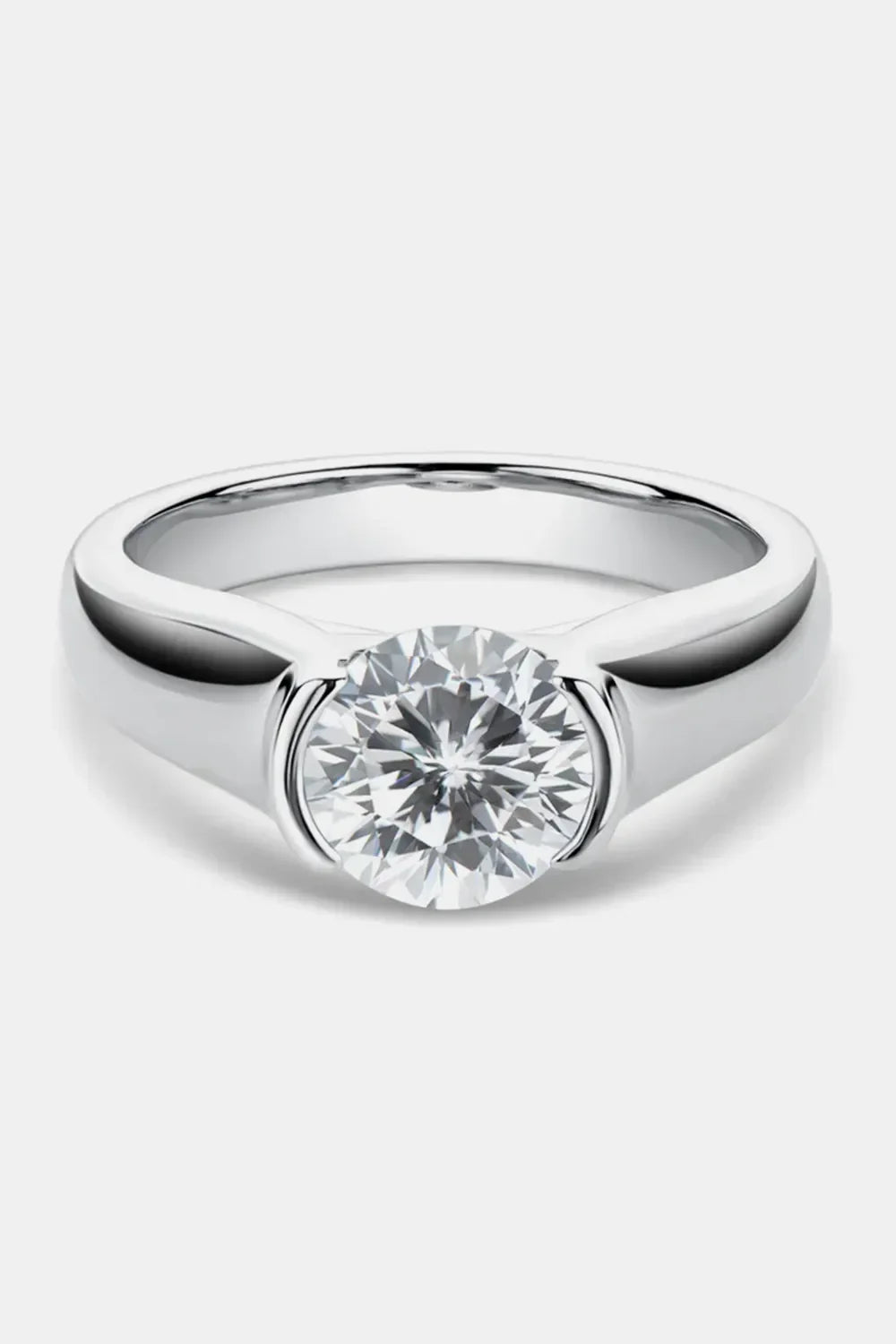1.5 Carat Moissanite 925 Sterling Silver Ring - VAleG