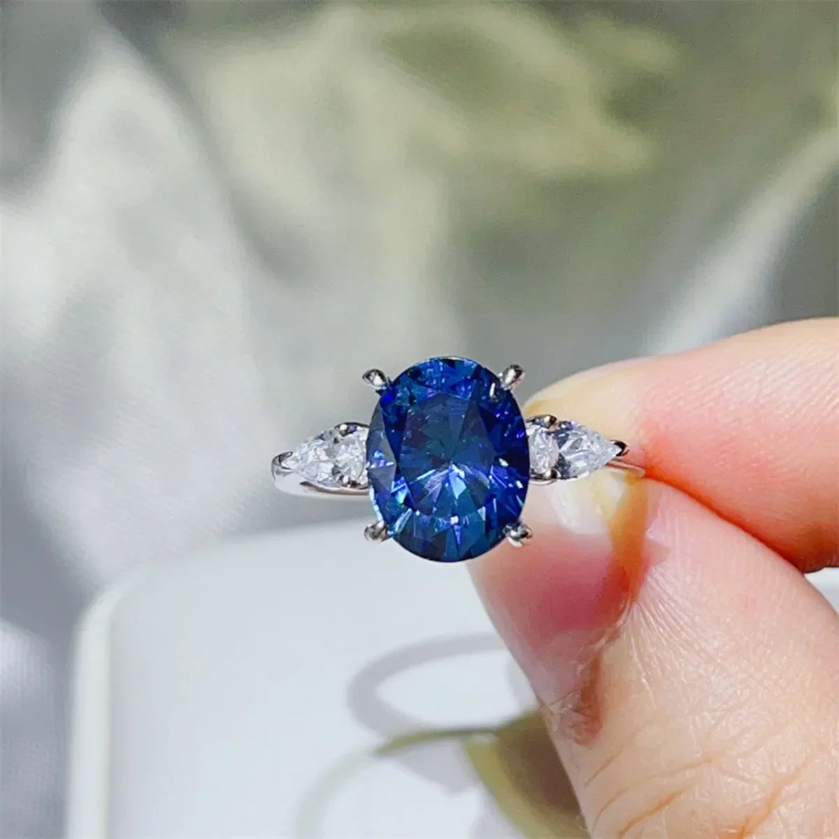 3 Carat Moissanite 925 Sterling Silver Ring - VAleG