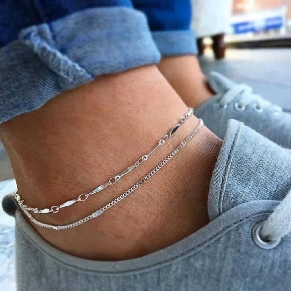 Women's Beach Love Multi-layer Anklet - VAleG