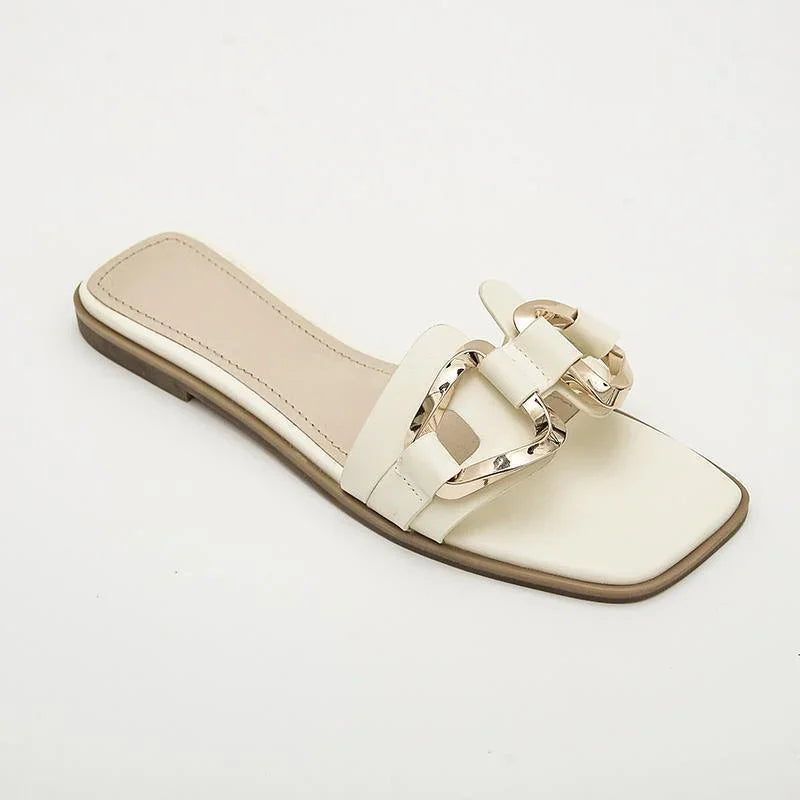 Flat Summer Slippers Women's Outer Wear - VAleG