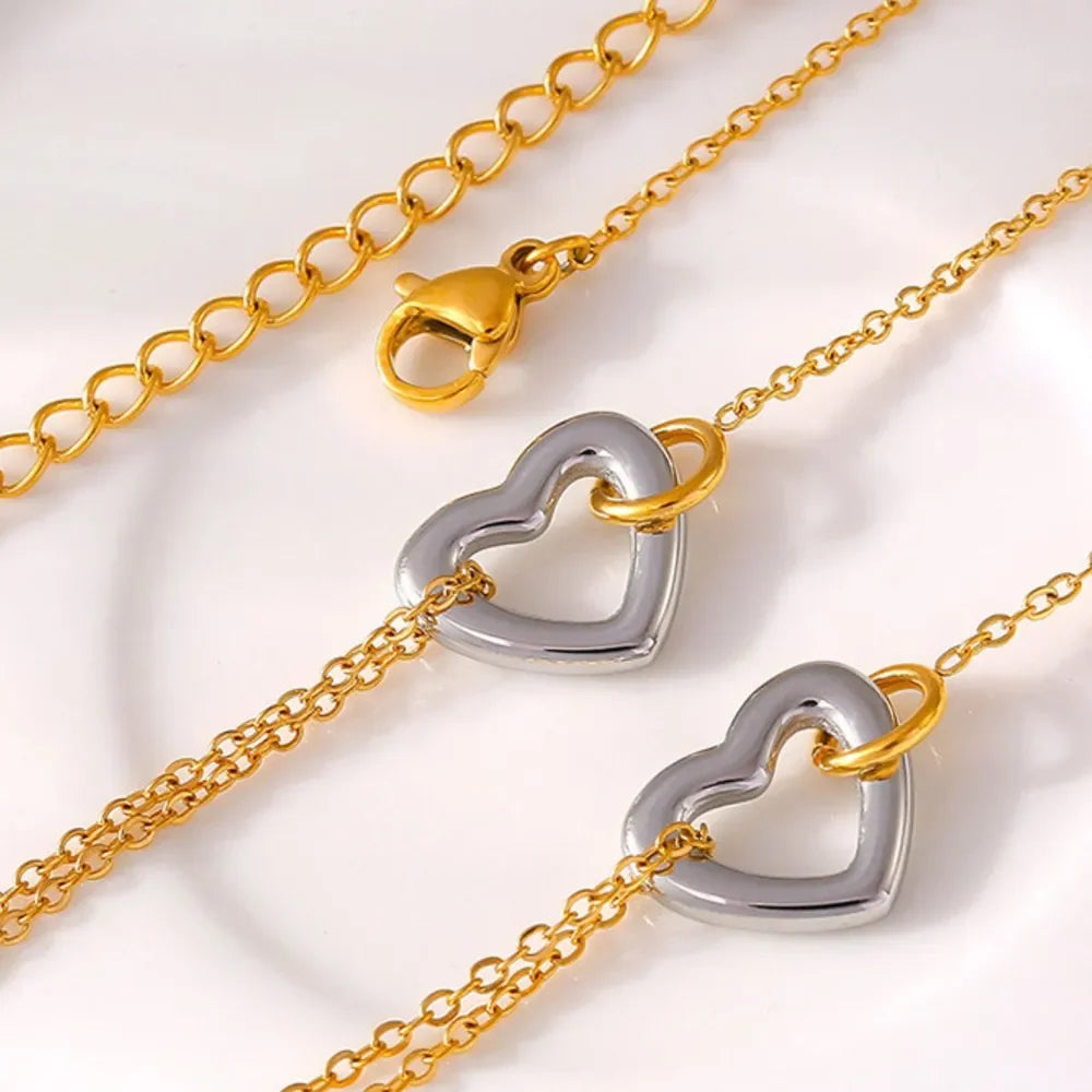 18K Gold-Plated Heart Bracelet - VAleG