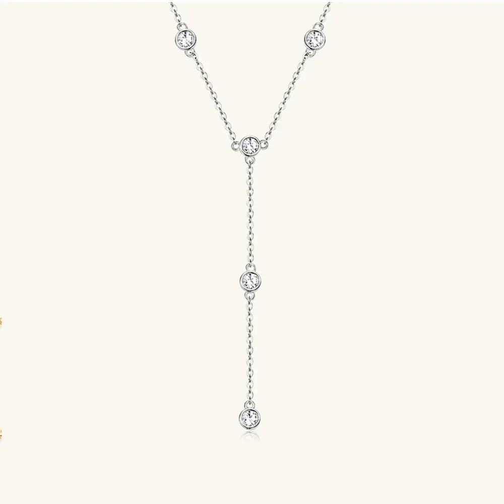 1.1 Carat Moissanite 925 Sterling Silver Necklace - VAleG