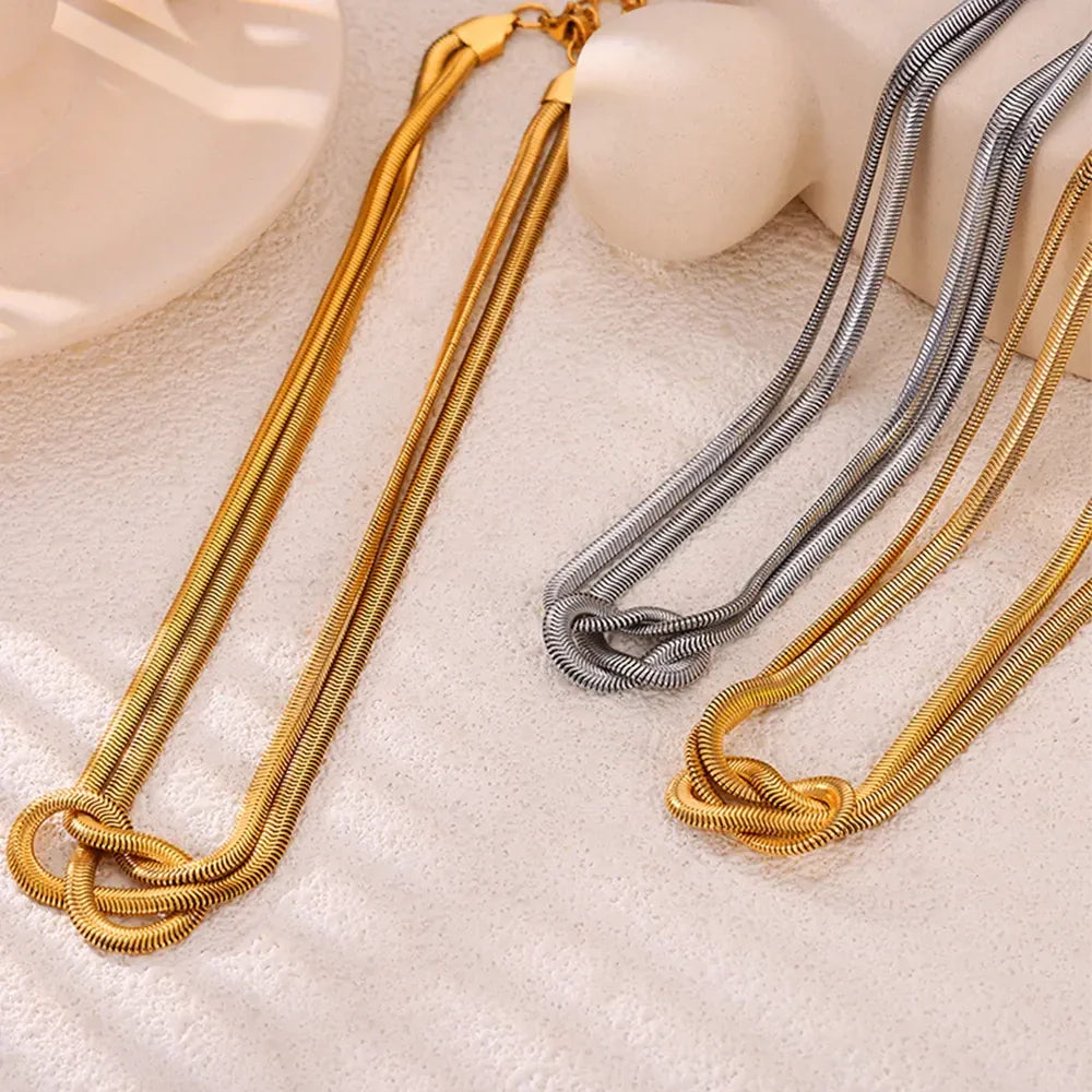 Titanium Steel Knot Necklace - VAleG