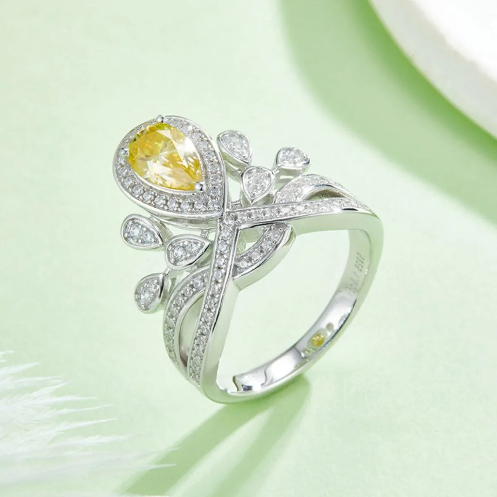 1 Carat Moissanite 925 Sterling Silver Ring - VAleG
