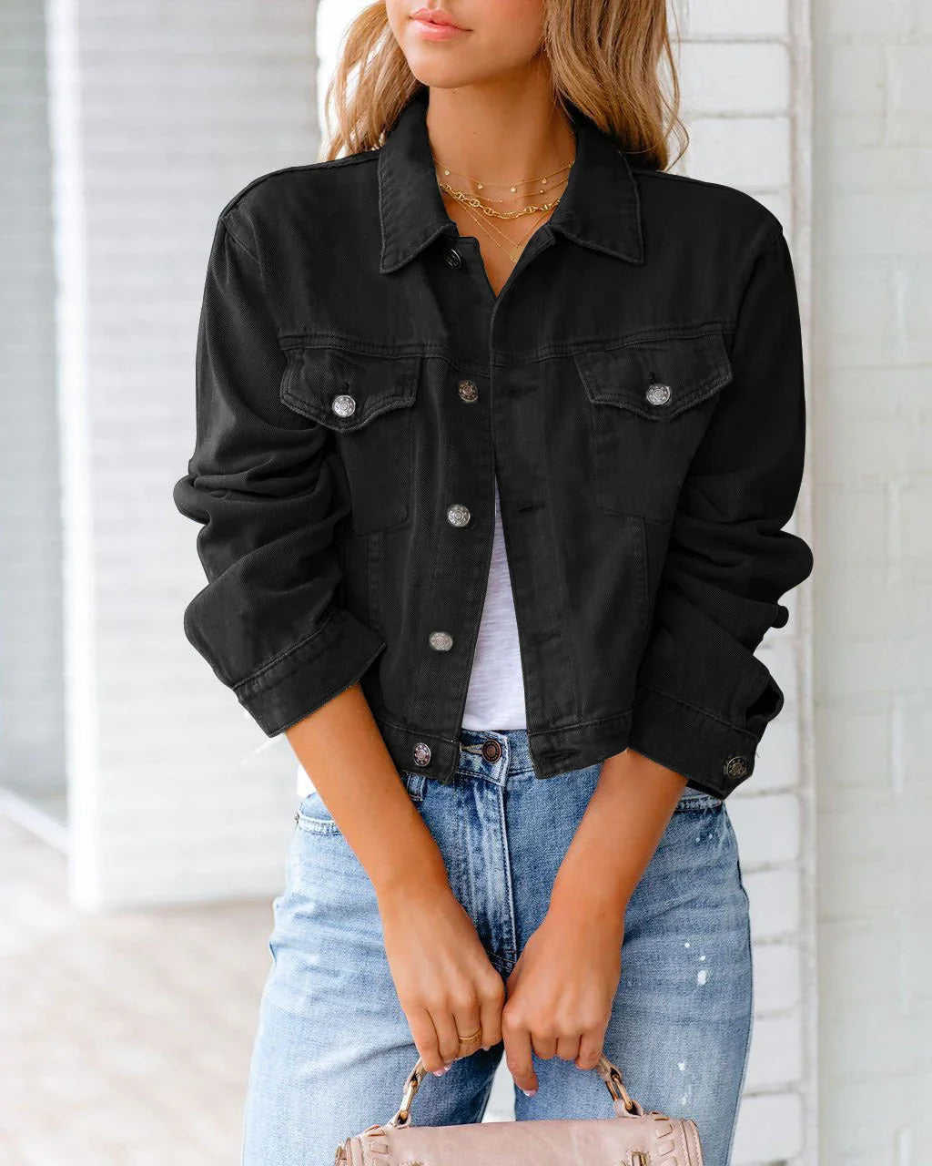 New Autumn And Winter Denim Jacket Jacket Long-sleeved Top - VAleG