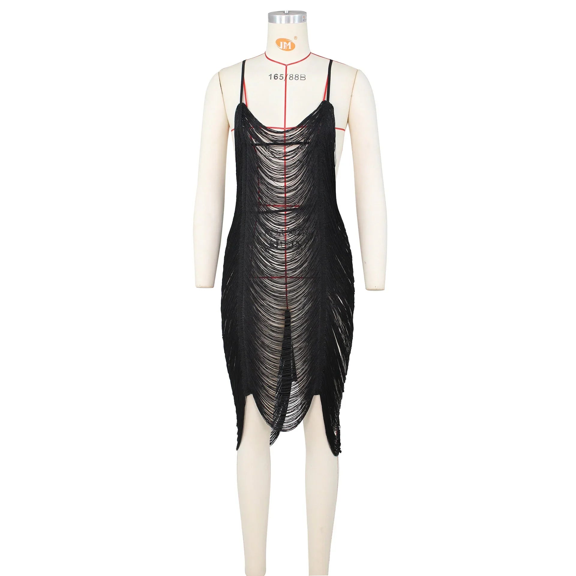 Women's Cutout Tassel Beach Club Dress - VAleG
