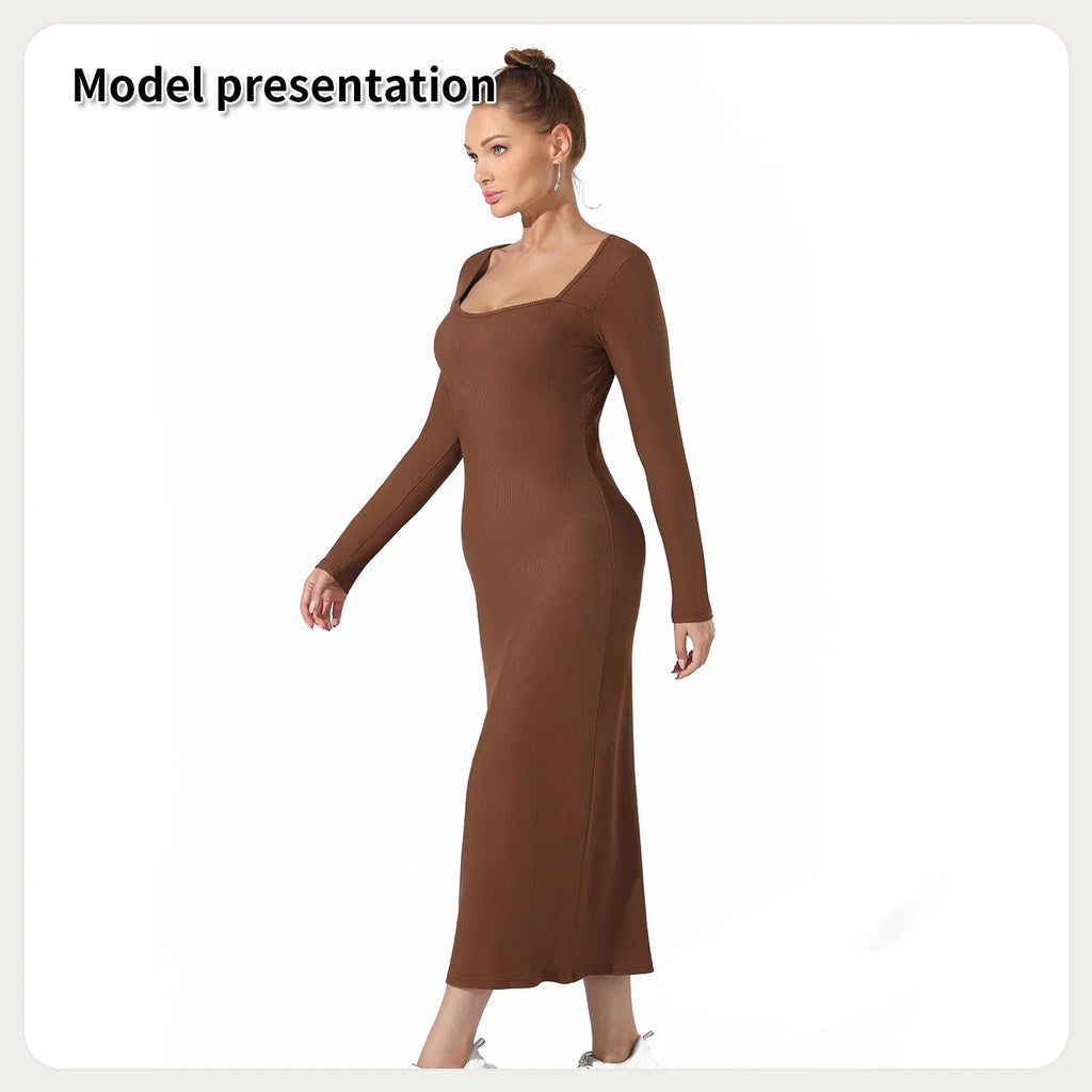 Women's Fashion Simple Solid Color Dress - VAleG