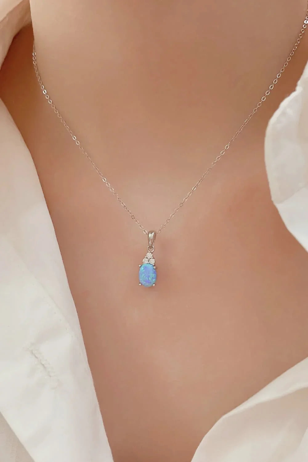 Find Your Center Opal Pendant Necklace - VAleG