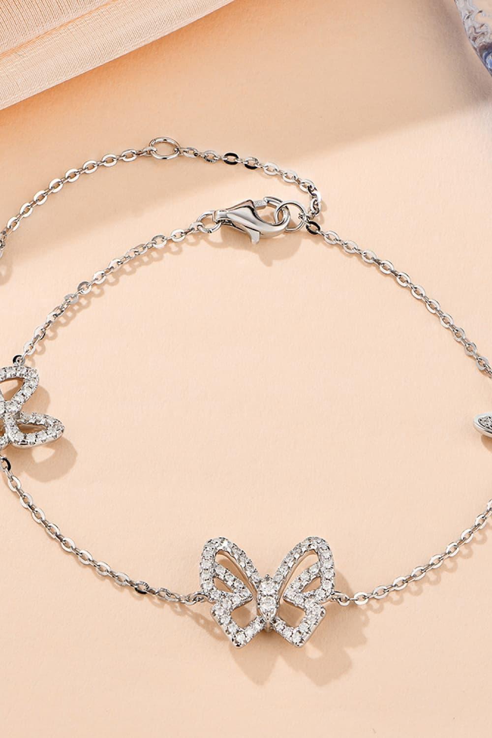 Moissanite Butterfly Shape Bracelet - VAleG