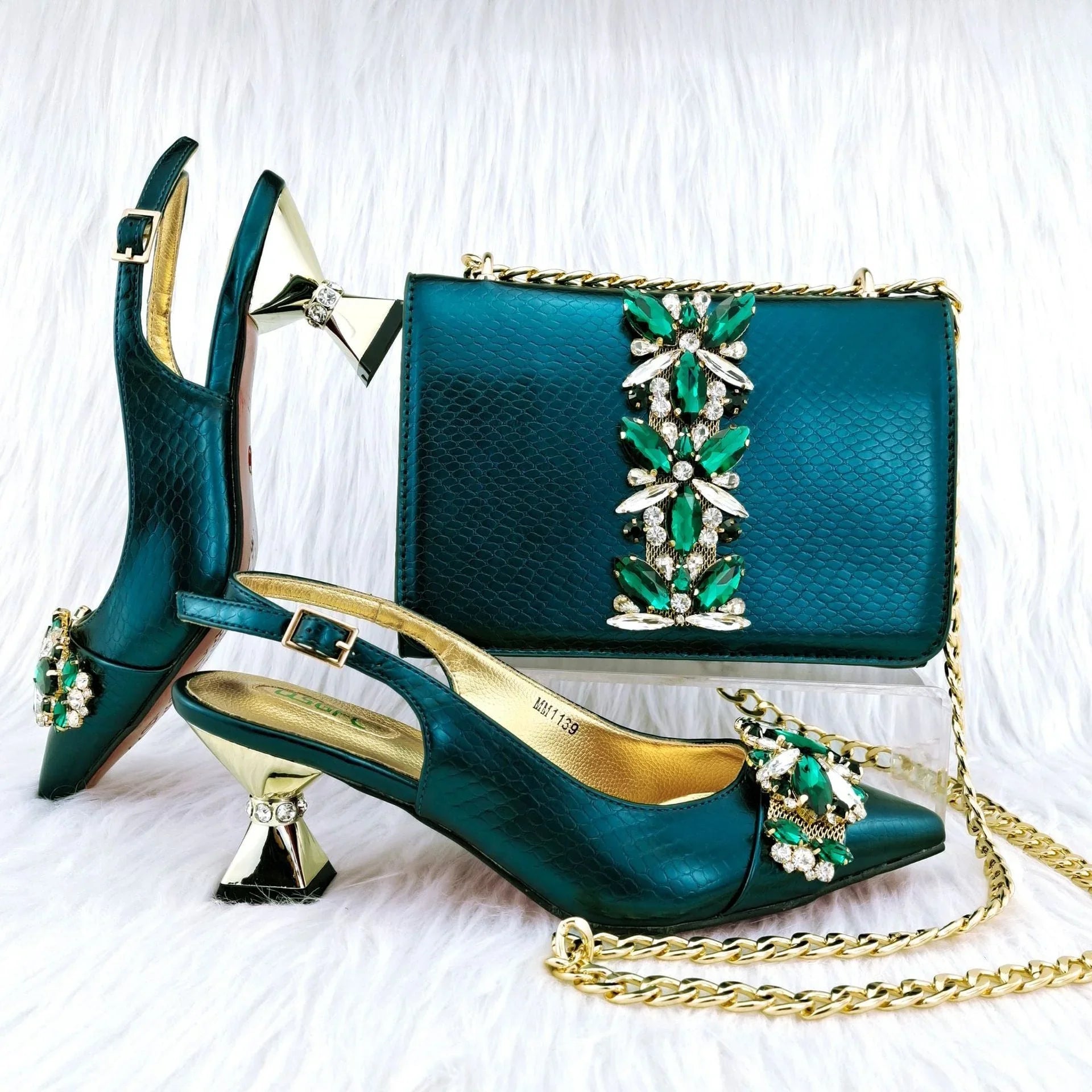 French Stiletto Heel Low Heel High Heels Can Be Crossbody Hand Bag - VAleG