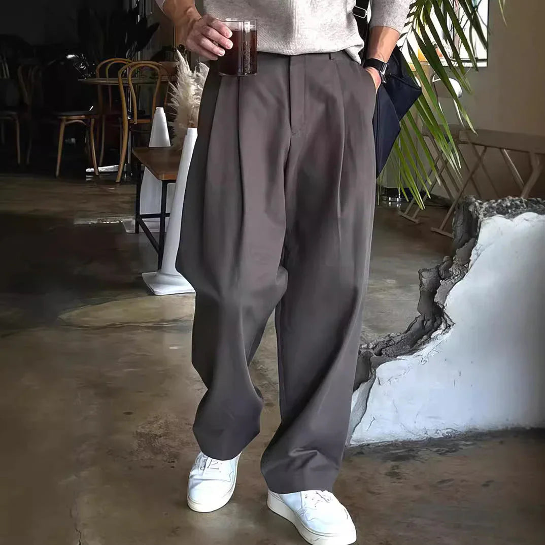 Men's Casual All-matching Wide Leg Suit Pants - VAleG