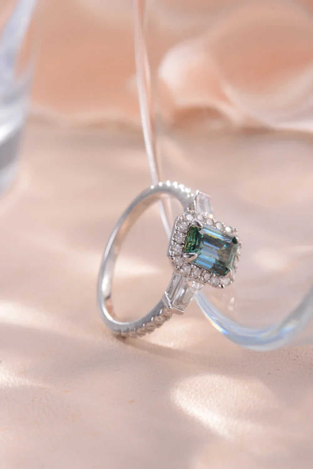 1 Carat Moissanite 925 Sterling Silver Ring - VAleG