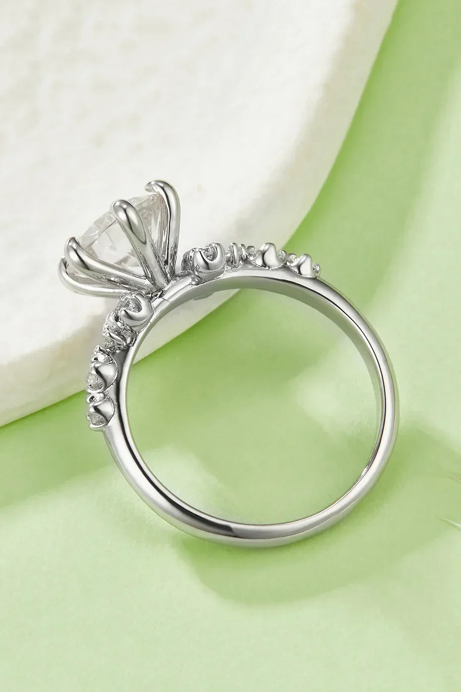 2 Carat Moissanite 925 Sterling Silver Ring - VAleG