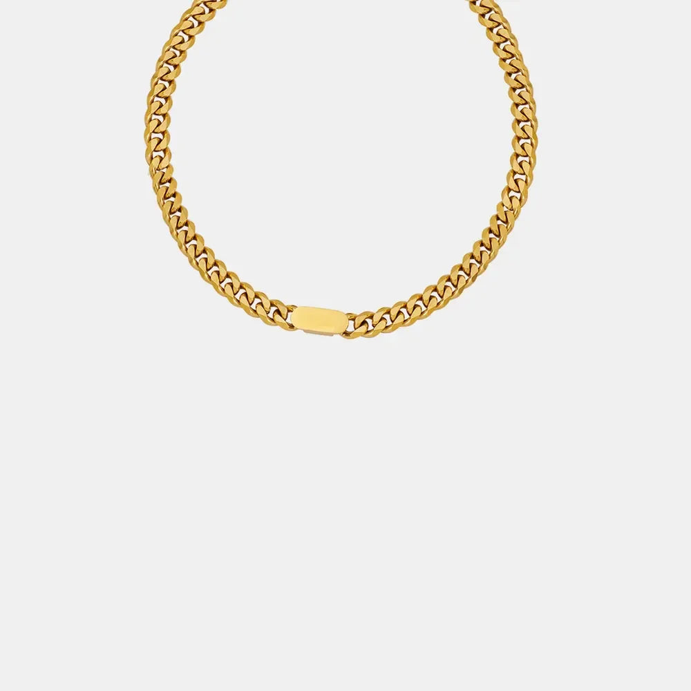 18K Gold-Plated Chain Necklace - VAleG