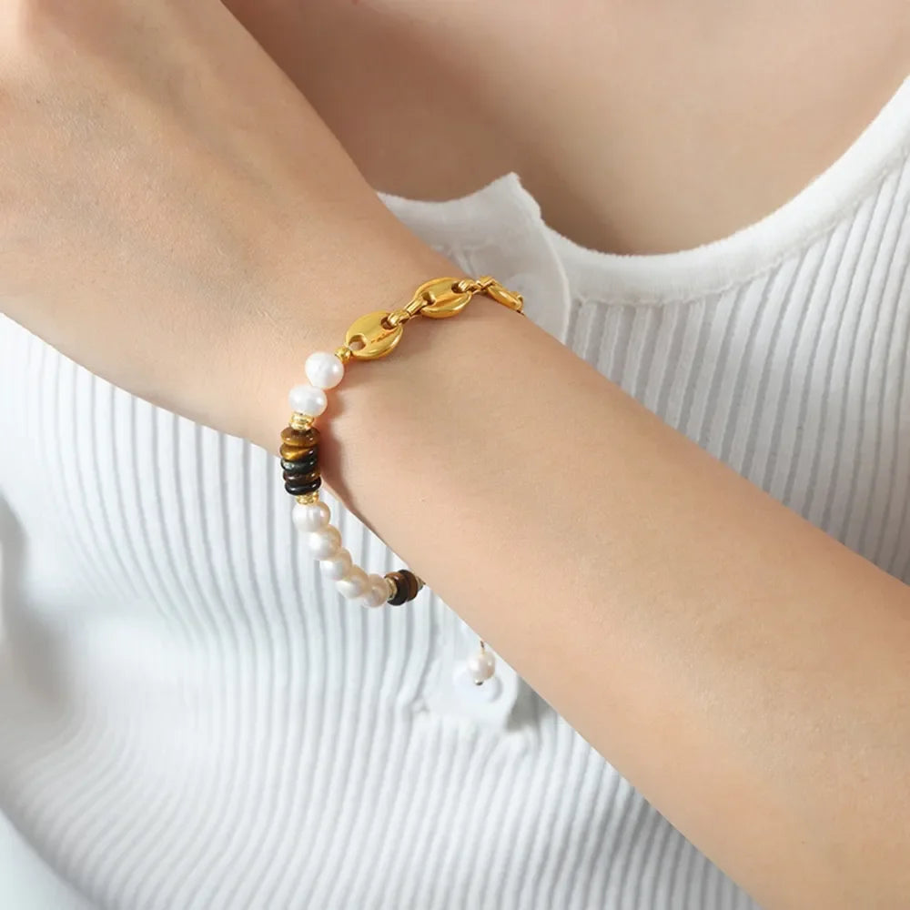 18K Gold-Plated Titanium Steel Bracelet - VAleG